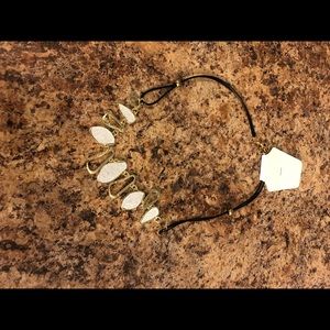 Gold and silver fashion necklace